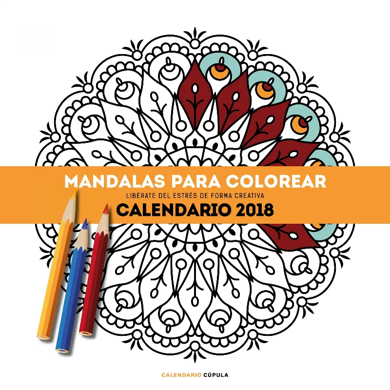 CALENDARIO 2018 MANDALAS PARA COLOREAR