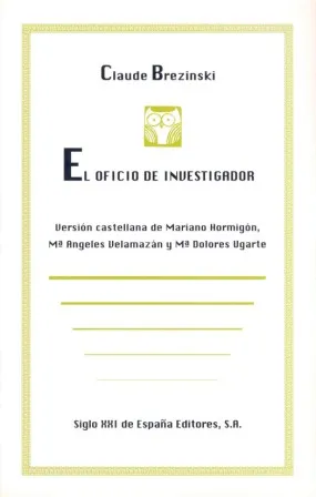 OFICIO DE INVESTIGADOR