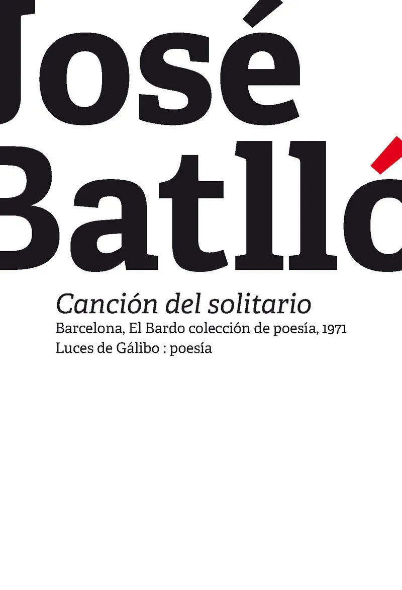 CANCION DEL SOLITARIO