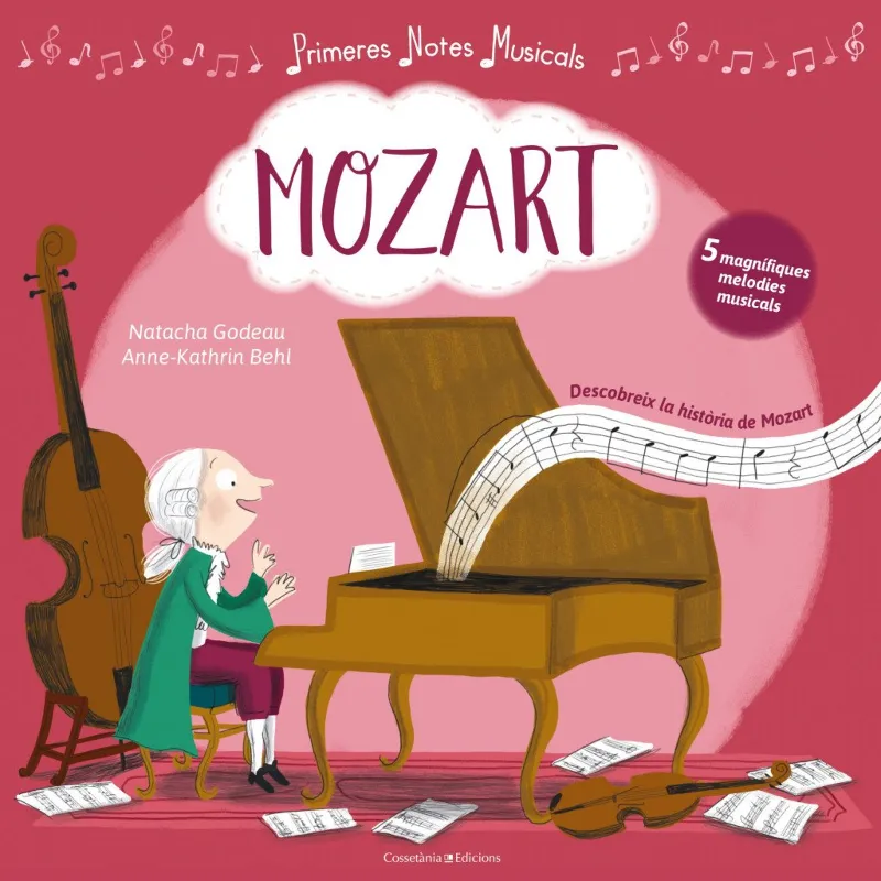 MOZART -DESCOBREIX LA HISTORIA DE MOZART-5 MAGNIFIQUES MELODIES MUSICALS
