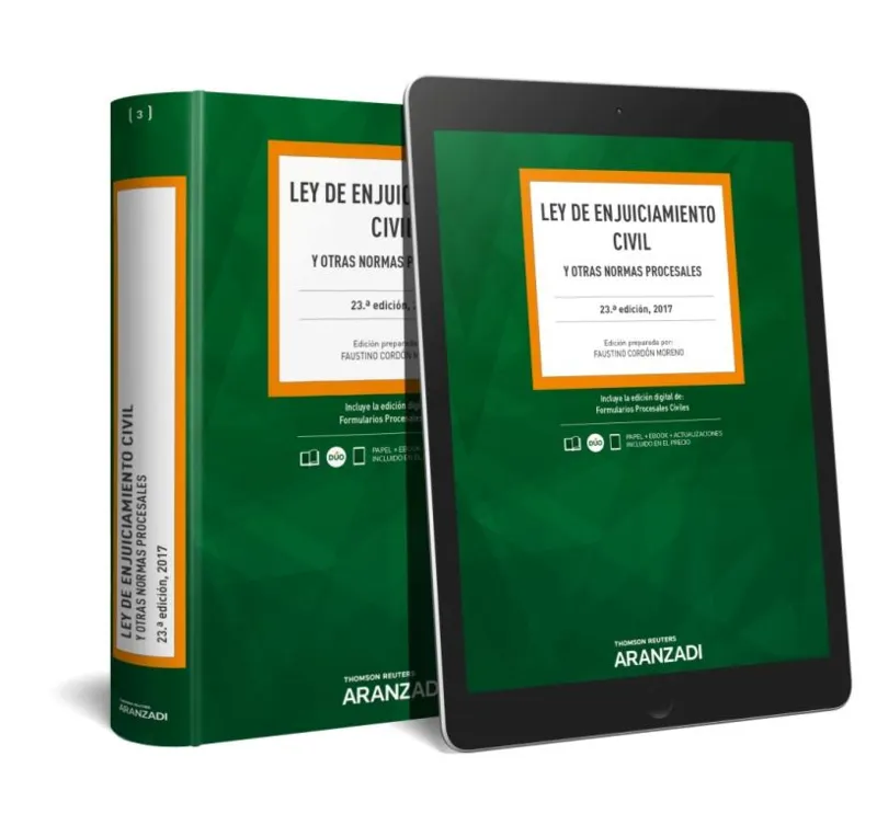 LEY DE ENJUICIAMIENTO CIVIL Y OTRAS NORMAS PROCESALES -23º EDICION 2017-
