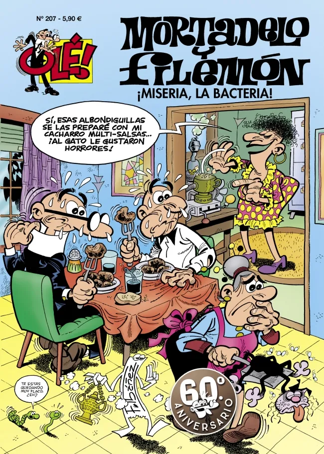 OLE MORTADELO VOL 207: MISERIA LA BACTERIA