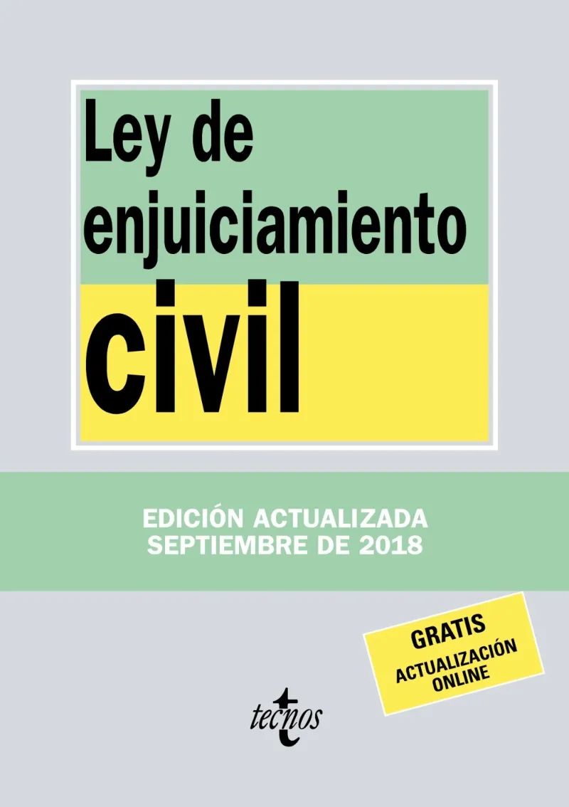 LEY DE ENJUICIAMIENTO CIVIL -ED. SEPTIEMBRE 2018-
