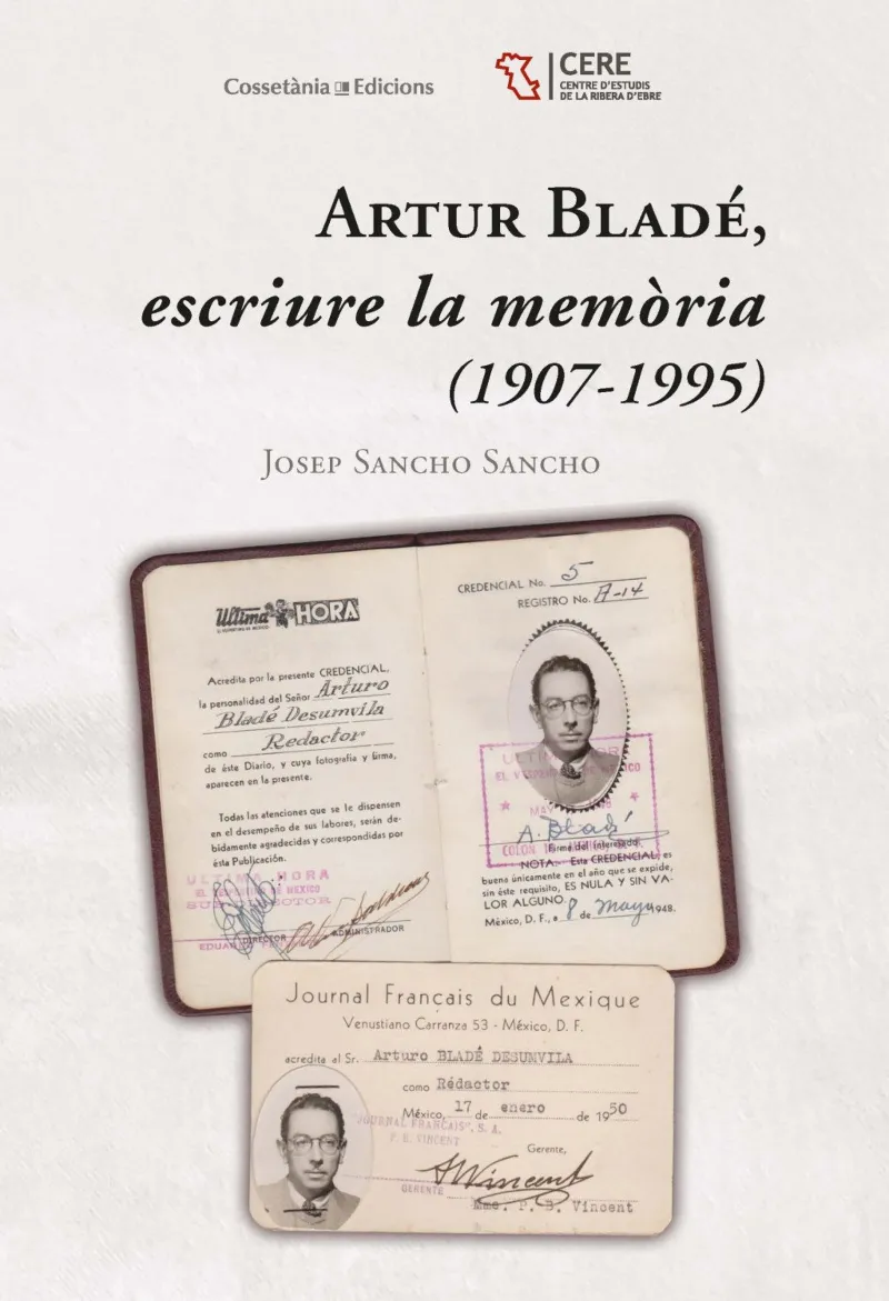 ARTUR BLADE ESCRIURE LA MEMORIA 1907-1995