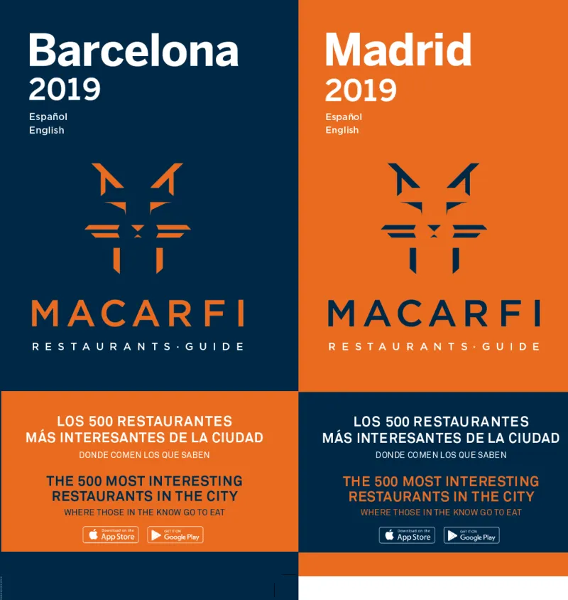 MACARFI RESTAURANTS-GUIDE BARCELONA/ MADRID 2019