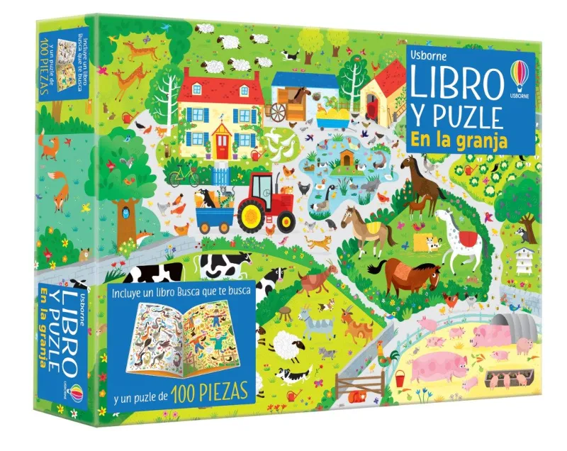 EN LA GRANJA -LIBRO + PUZLE DE 100 PIEZAS-