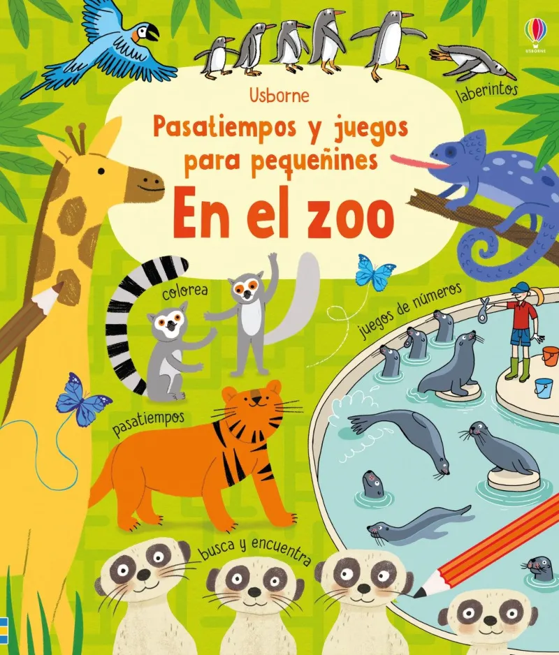 PASATIEMPOS Y JUEGOS PARA PEQUEÑINES - EN EL ZOO -