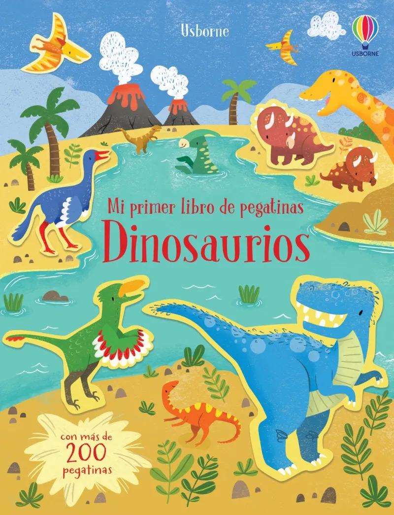 DINOSAURIOS - CON MAS DE 200 PEGATINAS -