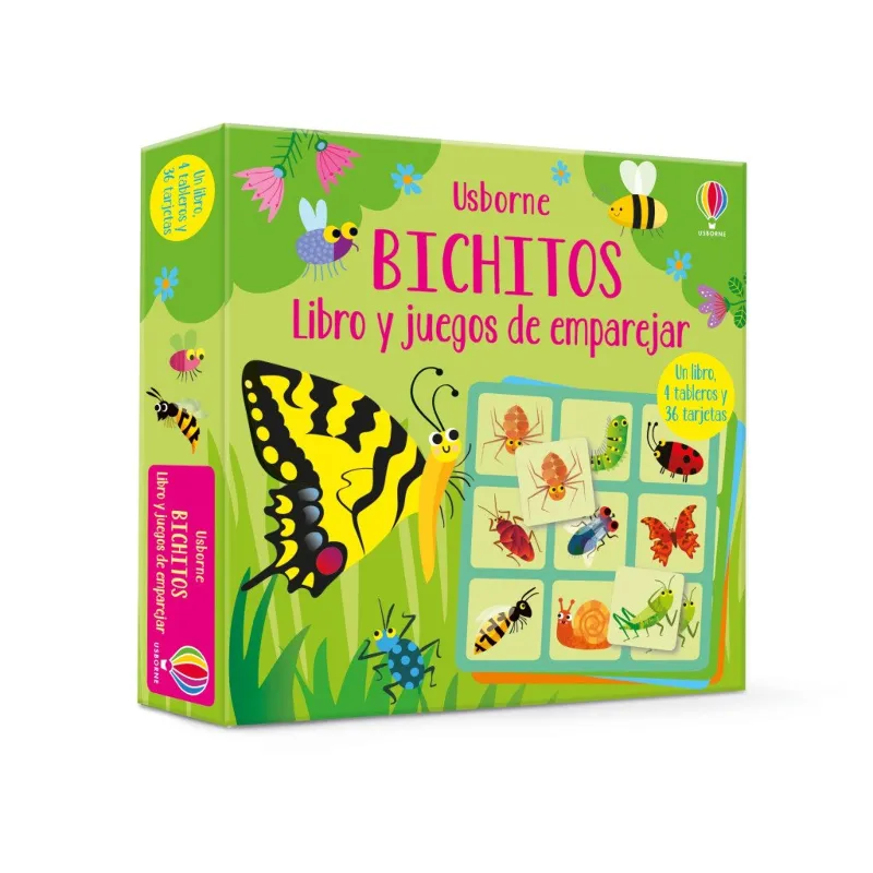 BICHITOS -LIBRO Y JUEGOS DE EMPAREJAR-