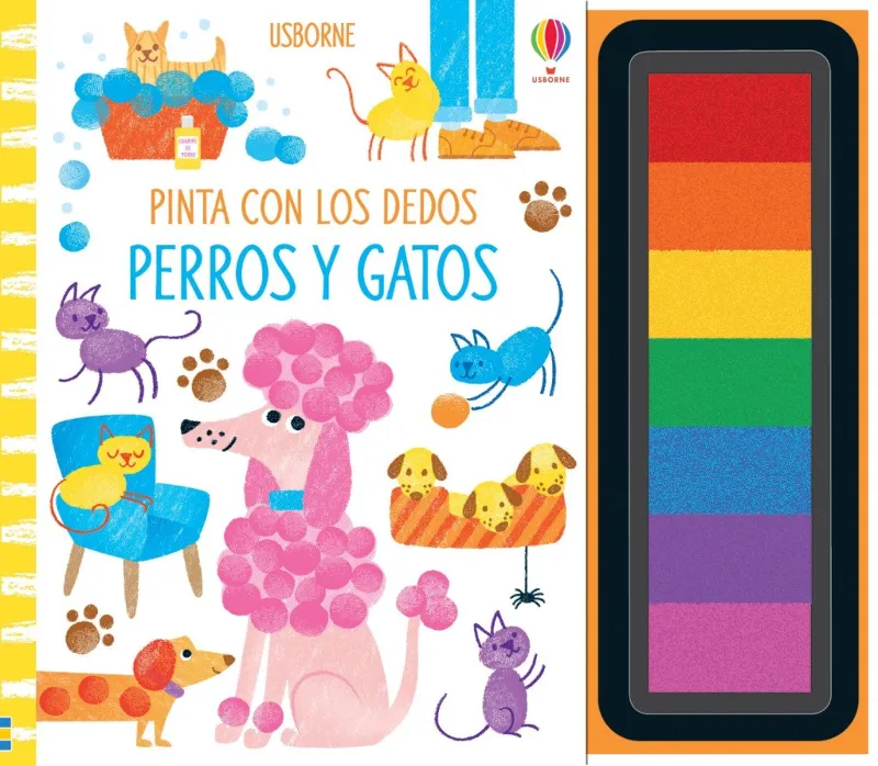 PINTA CON LOS DEDOS: PERROS Y GATOS