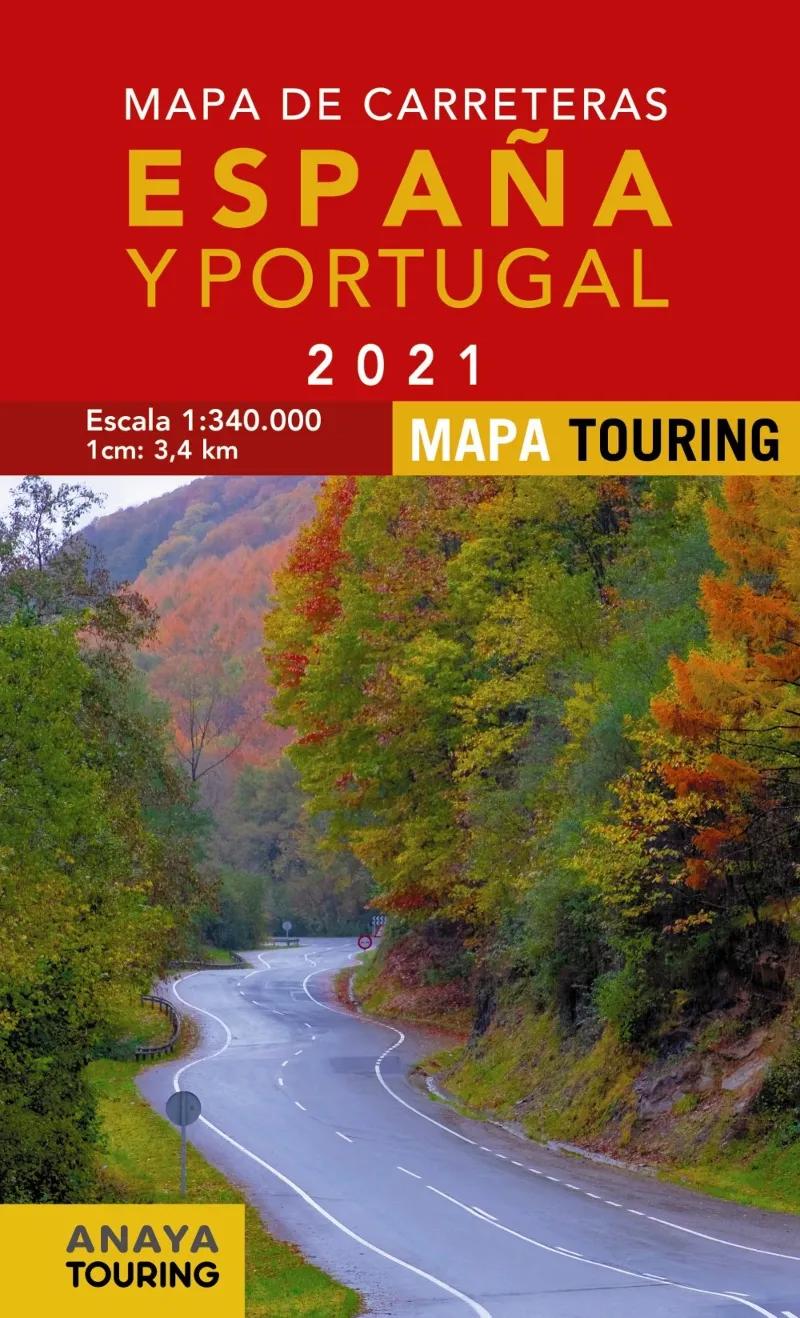 ESPAÑA Y PORTUGAL -MAPA DE CARRETERAS 2021-