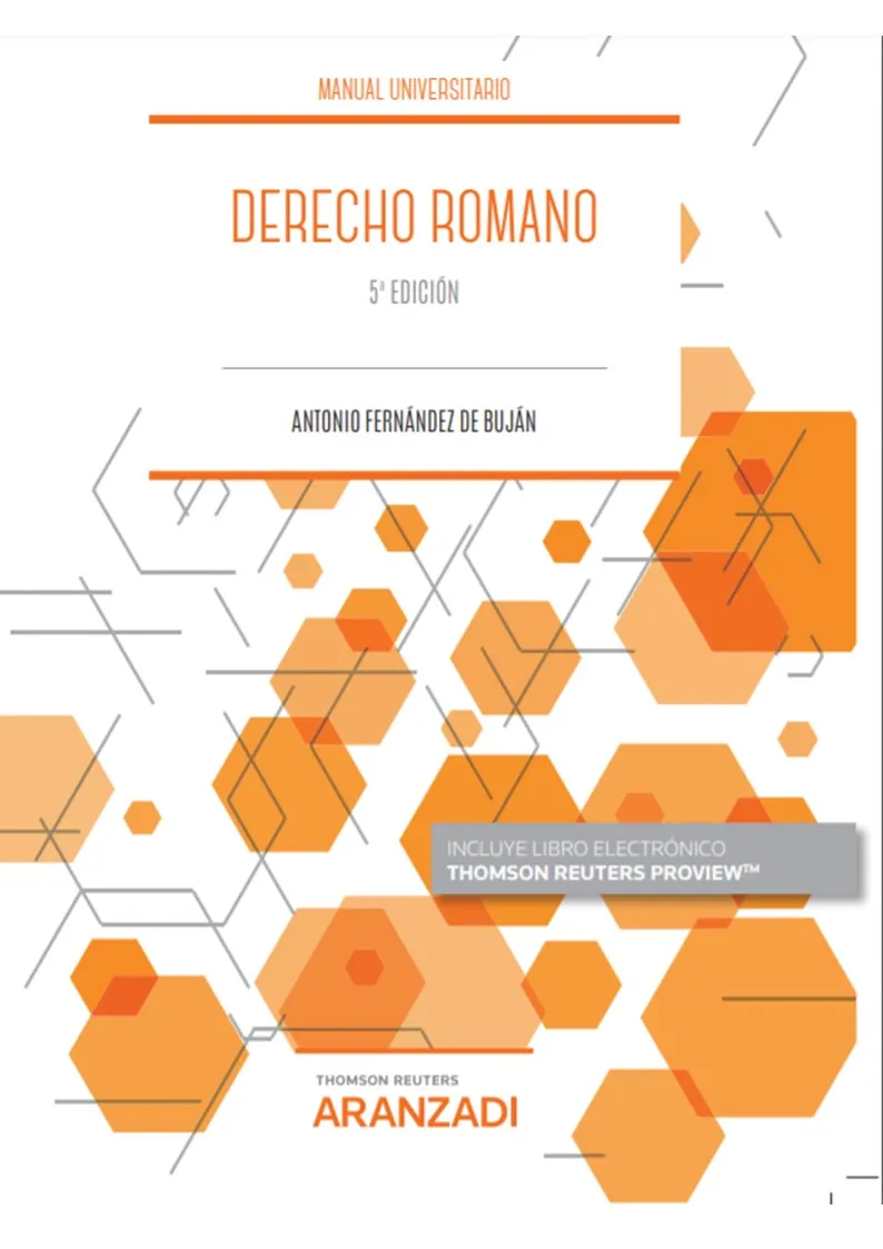 DERECHO ROMANO - MANUAL UNIVERSITARIO -