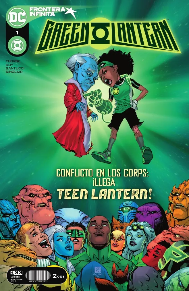GREEN LANTERN NUDC VOL 110: FRONTERA 001