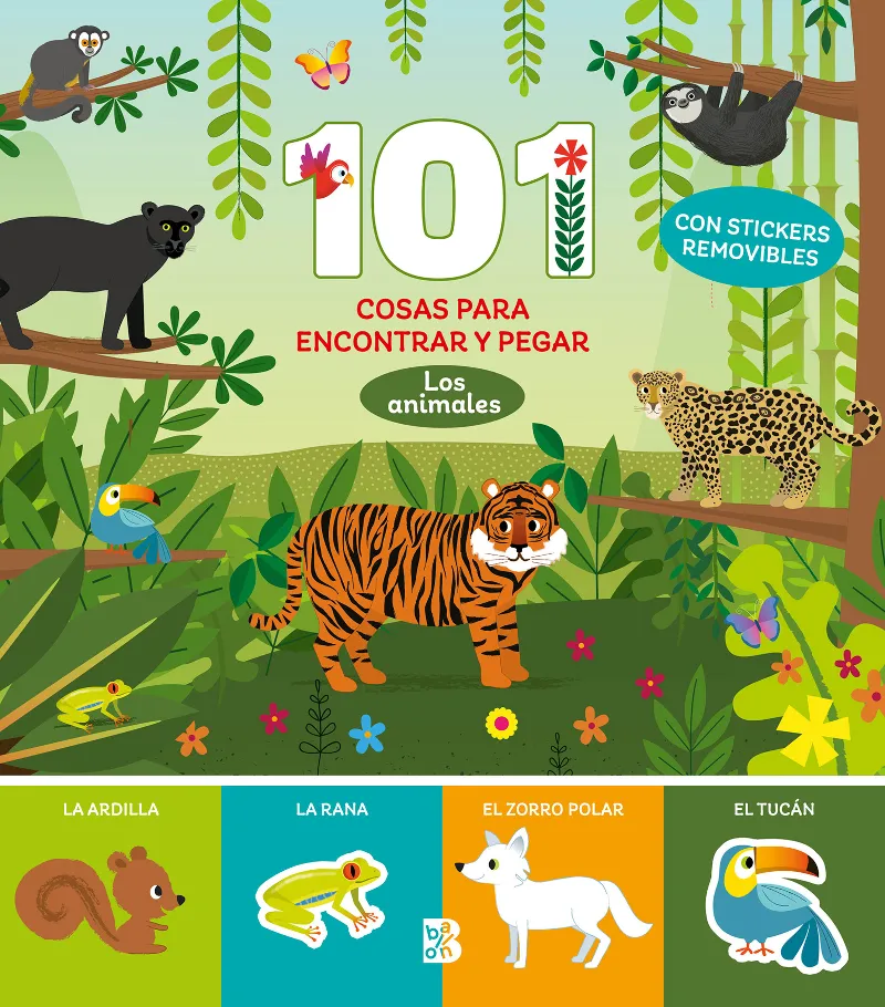 101 COSAS PARA ENCONTRAR Y PEGAR : LOS ANIMALES
