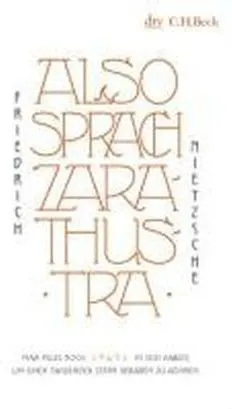 ALSO SPRACH ZARATHUSTRA