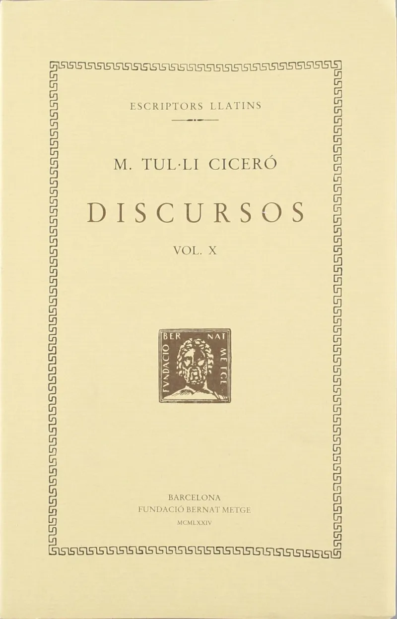 DISCURSOS, VOL. X: CATILINARIES