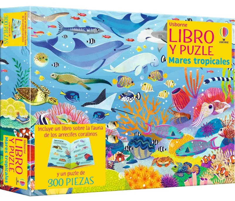 MARES TROPICALES -CAJA LIBRO + PUZLE-