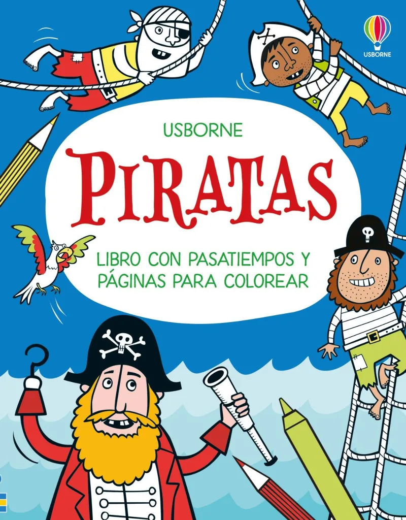 PIRATAS.LIBRO CON PASATIEMPOS Y PÁGINAS PARA COLOREAR