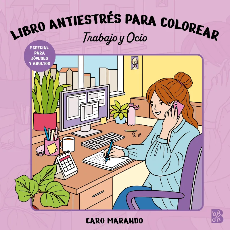 LIBRO ANTIESTRÉS PARA COLOREAR-TRABAJO Y OCIO