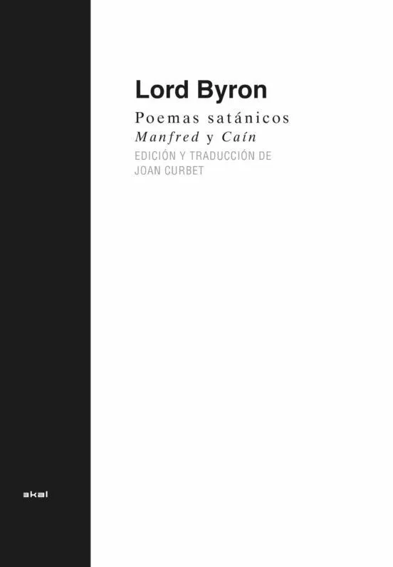 POEMAS SATANICOS MANFRED Y CAIN -ED, BILINGUE-