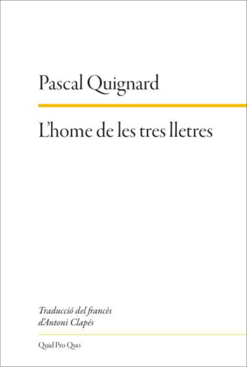 L'HOME DE LES TRES LLETRES