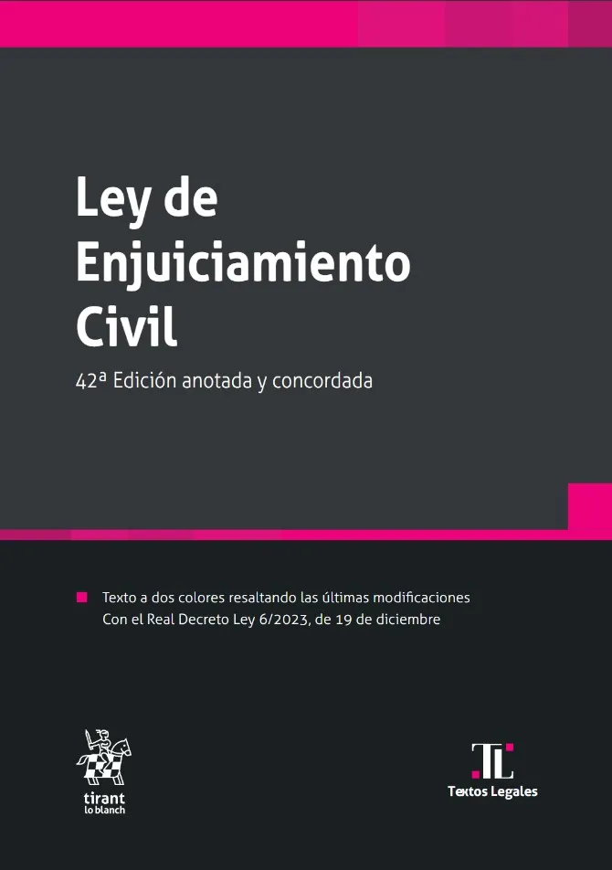 LEY DE ENJUICIAMIENTO CIVIL(42ª EDICIÓN 2024)