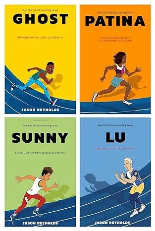 THE RUN SERIES BY JASON REYNOLDS 4 BOOKS COLLECTION SET (GHOST, PATINA, SUNNY & LU)