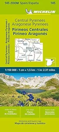 MAPA ZOOM PIRINEOS CENTRALES, PIRINEO ARAGONES 145
