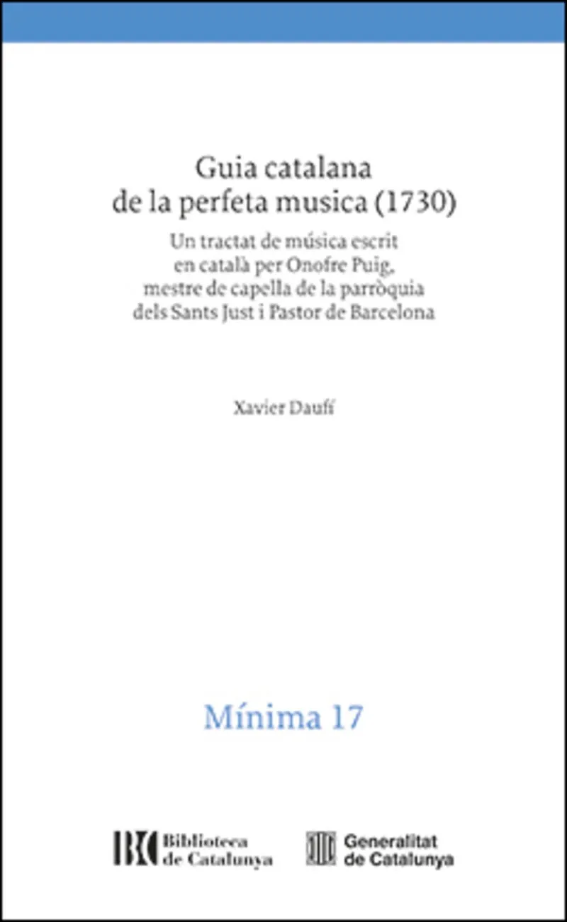 GUIA CATALANA DE LA PERFECTA MUSICA (1730)