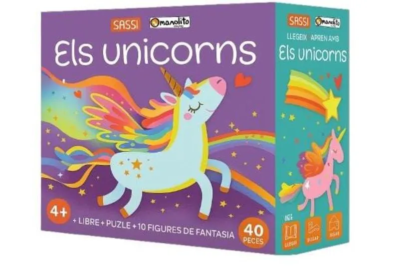 EL MON DELS UNICORNS (PUZLE+ LLIBRE+ 10 FIGURES)