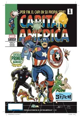 CAPITAN AMERICA -PORTADA ALTERNATIVA DISNEY STICH- 01