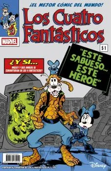 LOS 4 FANTASTICOS - PORTADA ALTERNATIVA DISNEY FANTASTIC FOUR- 185-03
