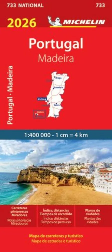 MAPA NATIONAL PORTUGAL MADEIRA 733 (ESCALA 1:400000 EDICIÓN 2026)