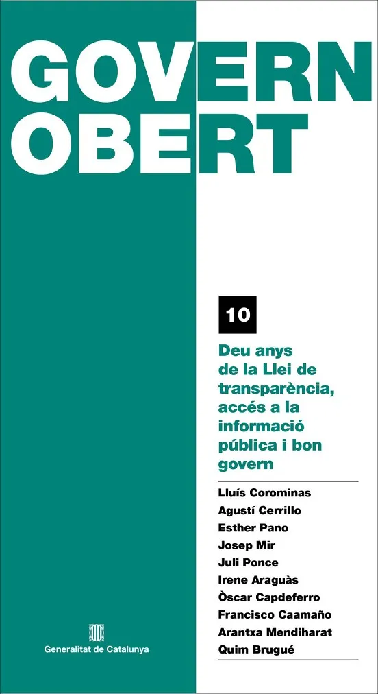 DEU ANYS DE LA LLEI DE TRANSPARENCIA ACCES A LA INFORMACIÓ