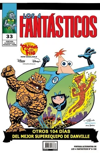 4 FANTASTICOS 190-08 -PORTADA DISNEY-