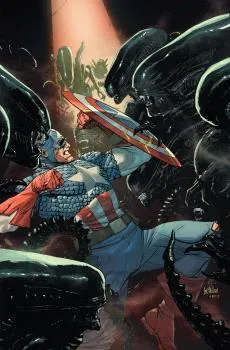 ALIEN VS CAPITAN AMERICA
