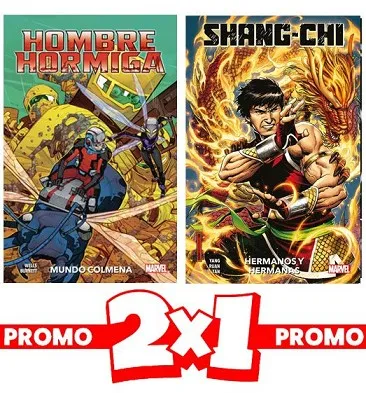 PACK 2X1: 100% MARVEL HOMBRE HORMIGA Y SHANG-CHI