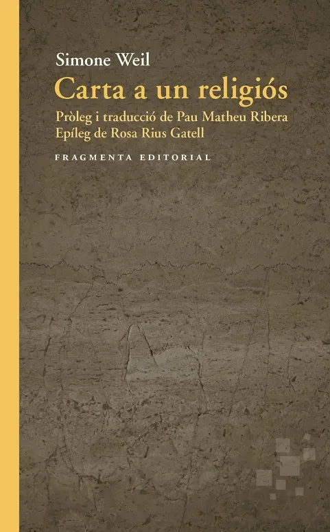 Carta a un religiós
